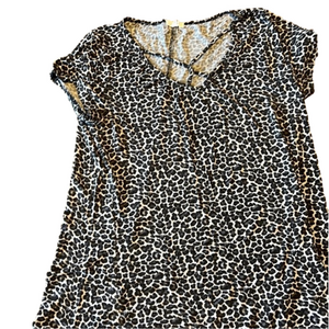 MAURICES Medium blouse leopard print